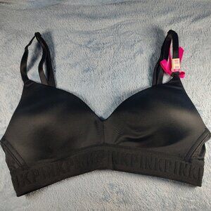 Pink Victorias Secret Wear Everywhere Wireless Lightly Lined 32A, Black NEW